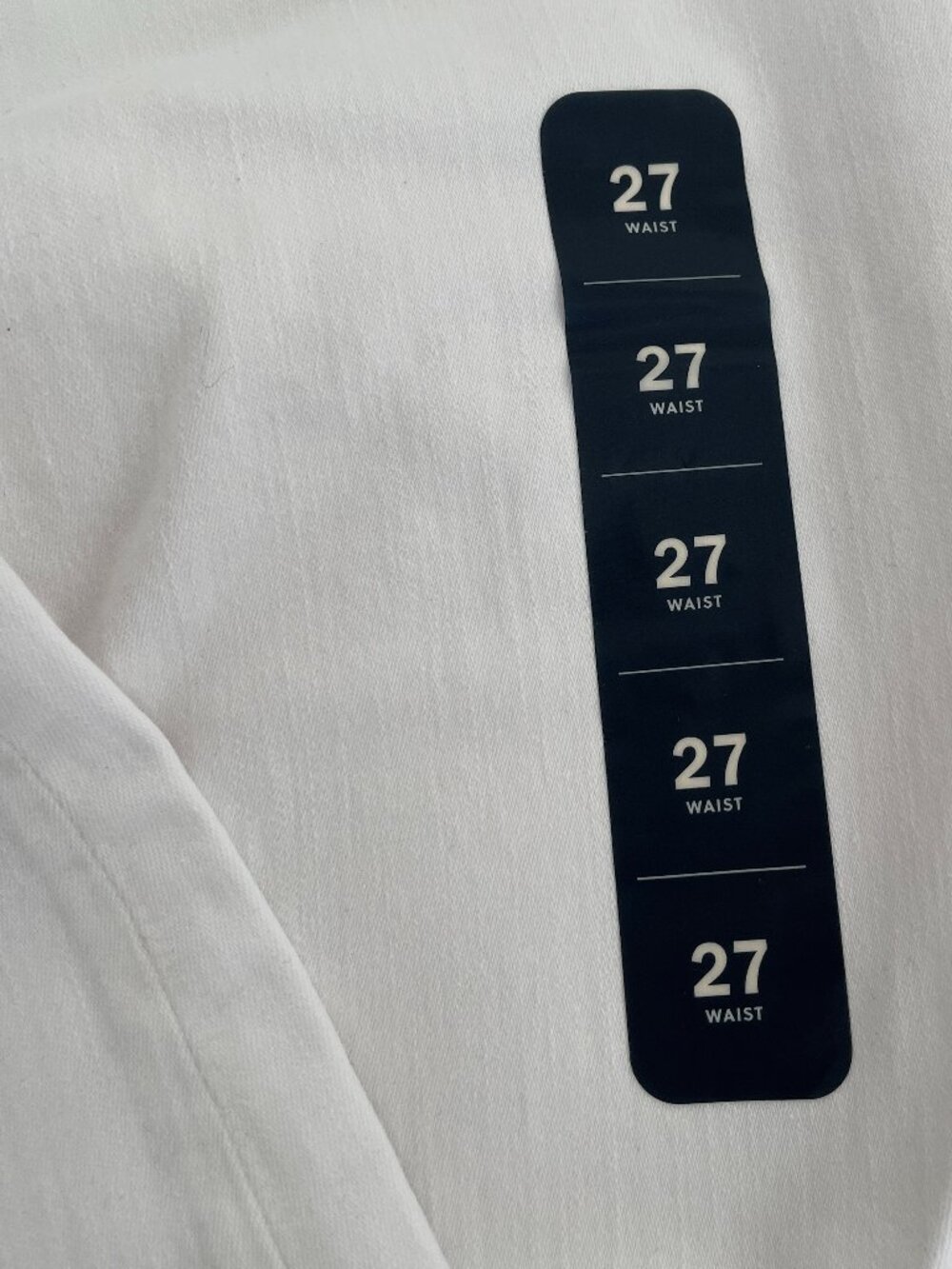 Jcrew 9" High Rise Skinny Jean in Signature Stretch - White Size 27 - Picture 6 of 7
